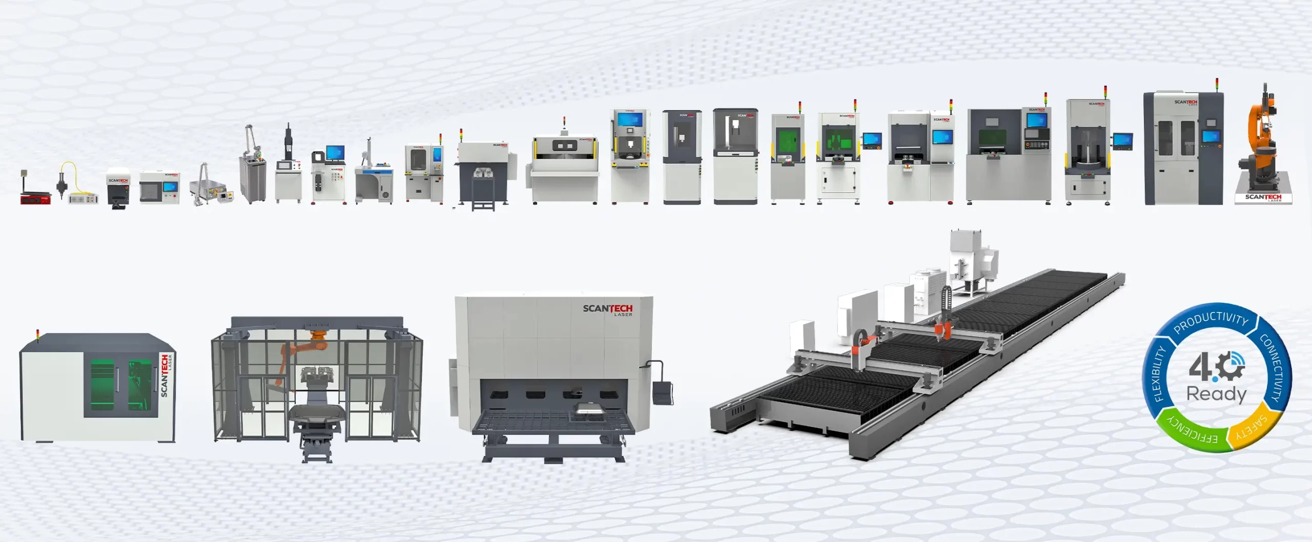 Scantech Laser industrial laser machine range on the factory floor